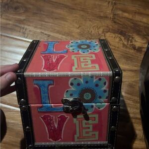 Colorful Love-Themed Decorative Box